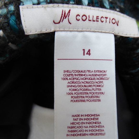 Smart Multi-coloured Tweed Jacket, Fully lined, Size 14 - Picture 5 of 5